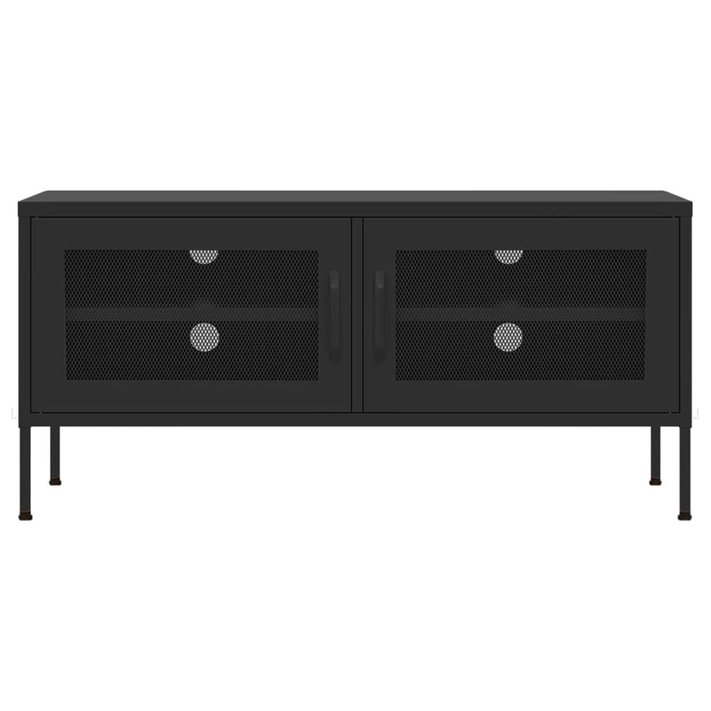 Tv-meubel 105x35x50 cm staal zwart MeubelReus