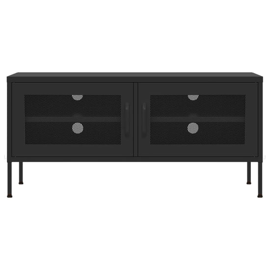 Tv-meubel 105x35x50 cm staal zwart MeubelReus