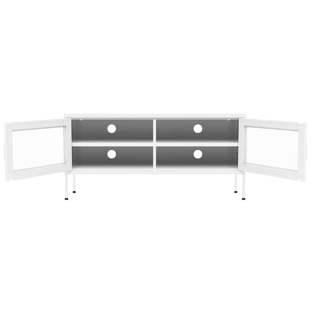 Tv-meubel 105x35x50 cm staal wit MeubelReus