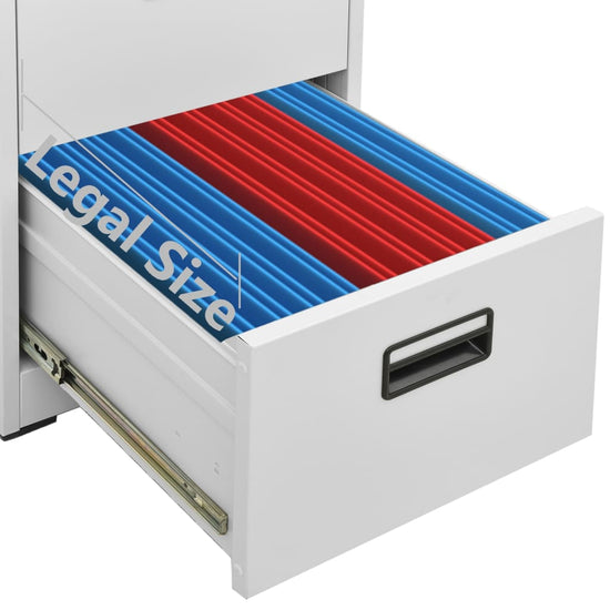 Archiefkast 46x62x72,5 cm staal lichtgrijs MeubelReus