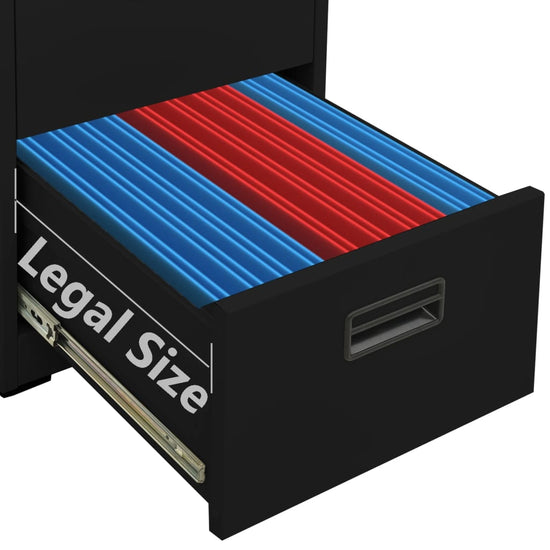 Archiefkast 46x62x72,5 cm staal zwart MeubelReus