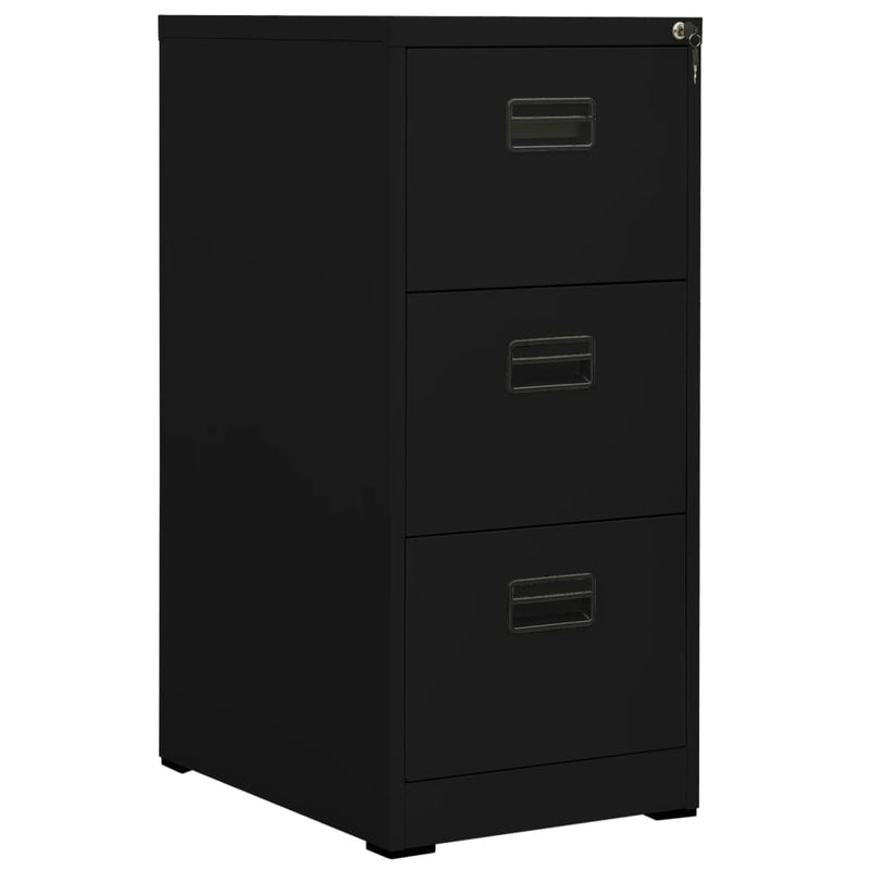 Archiefkast 46x62x102,5 cm staal zwart MeubelReus