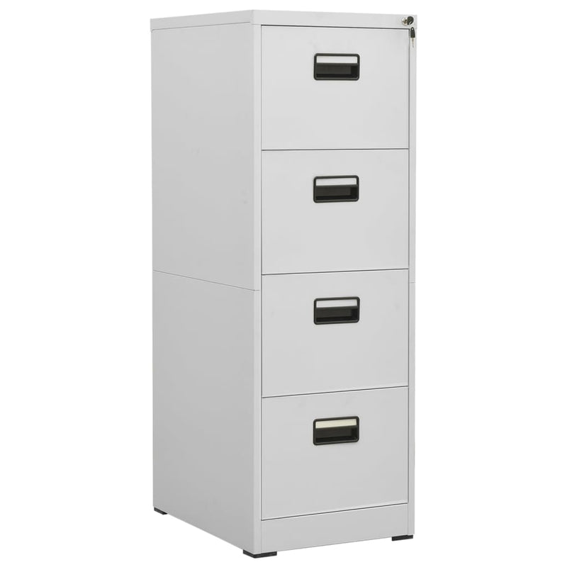 Archiefkast 46x62x133 cm staal lichtgrijs MeubelReus