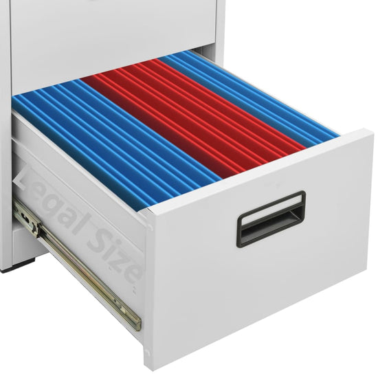 Archiefkast 46x62x133 cm staal lichtgrijs MeubelReus