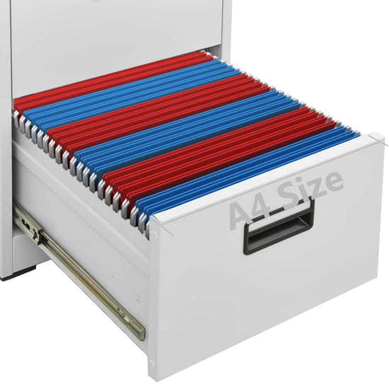 Archiefkast 46x62x133 cm staal lichtgrijs MeubelReus