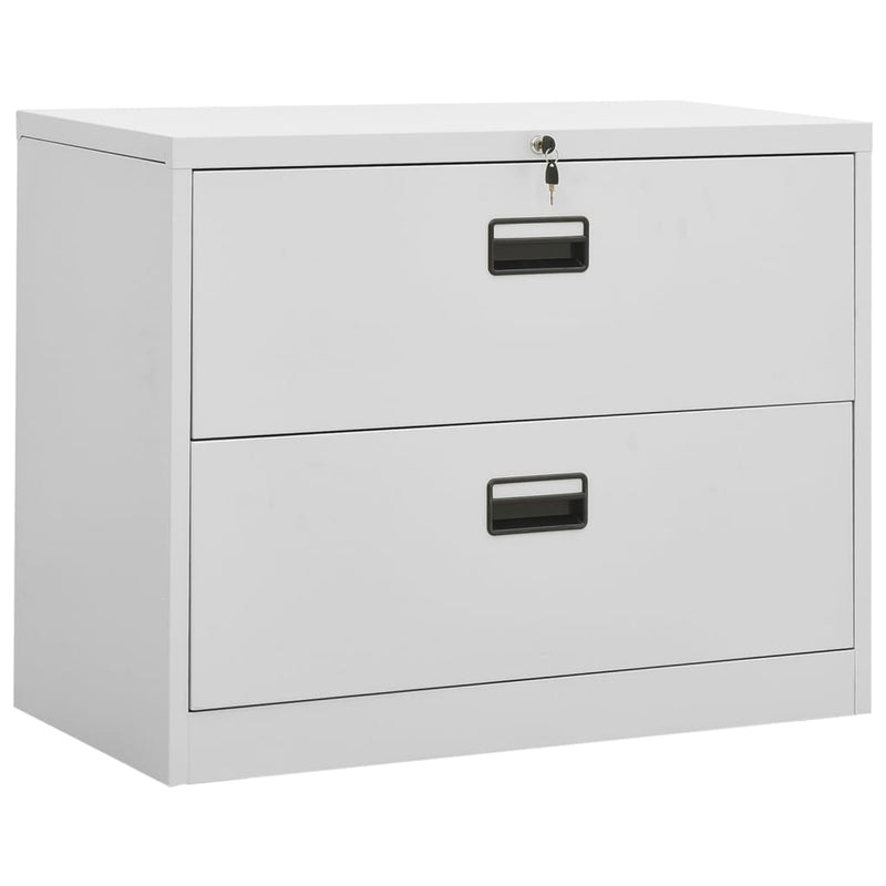 Archiefkast 90x46x72,5 cm staal lichtgrijs MeubelReus
