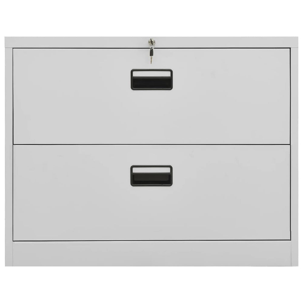 Archiefkast 90x46x72,5 cm staal lichtgrijs MeubelReus