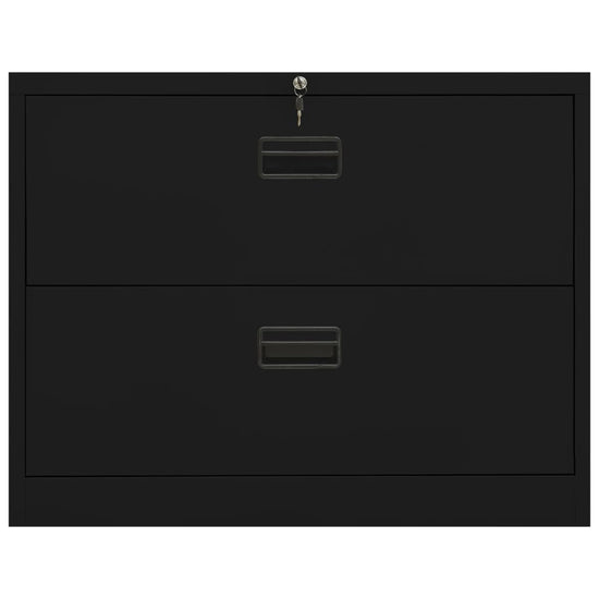 Archiefkast 90x46x72,5 cm staal zwart MeubelReus