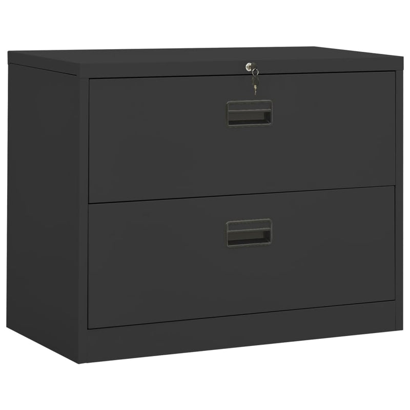 Archiefkast 90x46x72,5 cm staal antracietkleurig MeubelReus