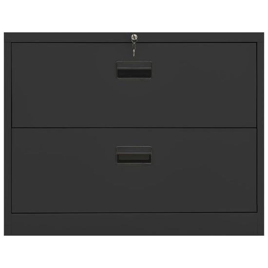 Archiefkast 90x46x72,5 cm staal antracietkleurig MeubelReus