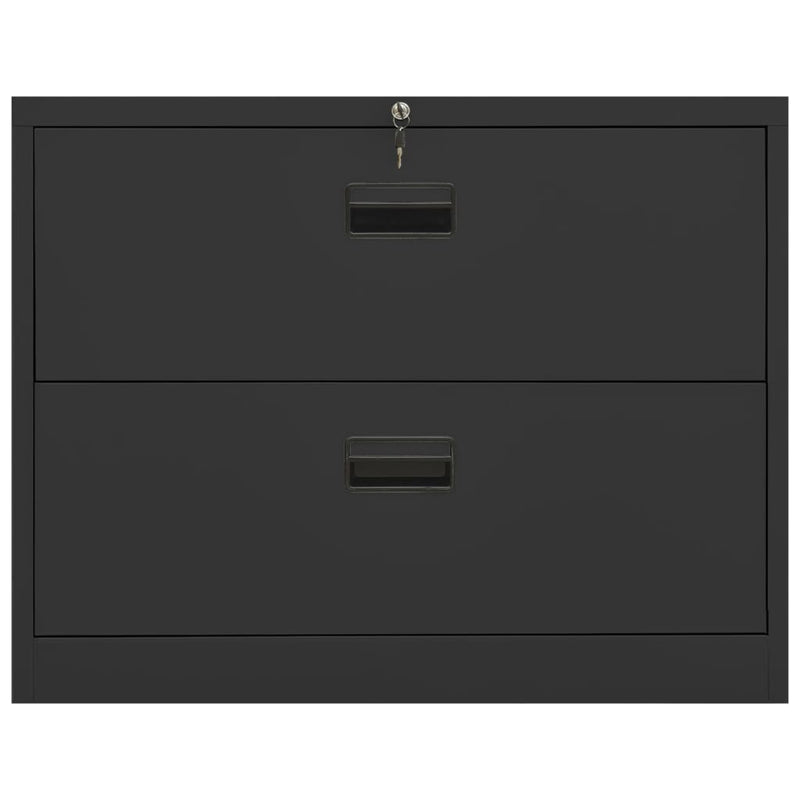 Archiefkast 90x46x72,5 cm staal antracietkleurig MeubelReus