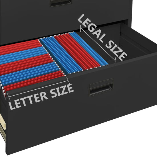 Archiefkast 90x46x72,5 cm staal antracietkleurig MeubelReus