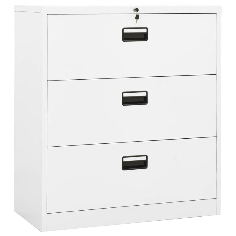 Archiefkast 90x46x103 cm staal wit MeubelReus