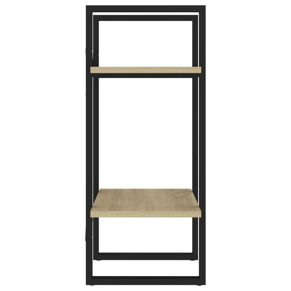 Boekenkast met 2 schappen 40x30x70 cm spaanplaat sonoma eiken MeubelReus