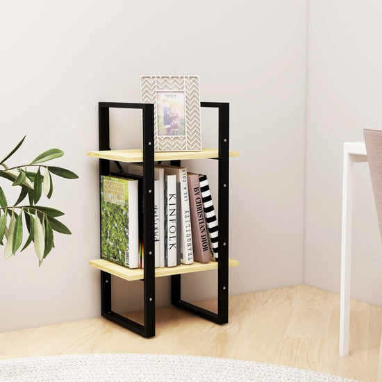 Boekenkast met 2 schappen 40x30x70 cm massief grenenhout MeubelReus