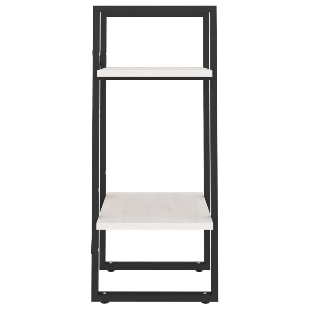 Boekenkast met 2 schappen 40x30x70 cm massief grenenhout wit MeubelReus