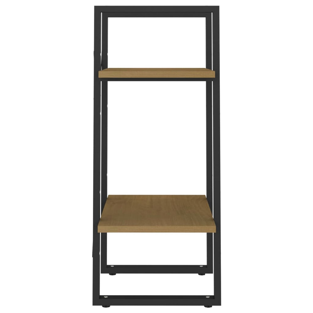 Boekenkast met 2 schappen 40x30x70 cm massief grenenhout MeubelReus