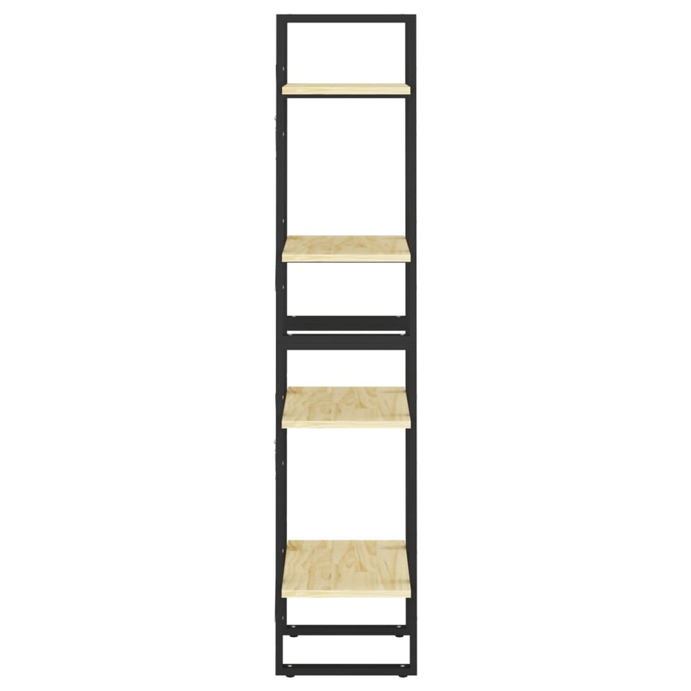 Boekenkast met 4 schappen 40x30x140 cm massief grenenhout MeubelReus
