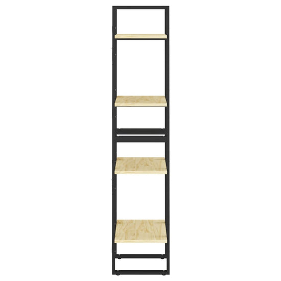 Boekenkast met 4 schappen 40x30x140 cm massief grenenhout MeubelReus