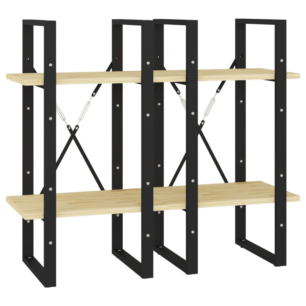 Boekenkast met 4 schappen 40x30x140 cm massief grenenhout MeubelReus
