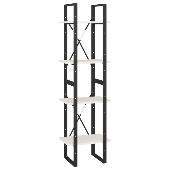 Boekenkast met 4 schappen 40x30x140 cm massief grenenhout MeubelReus