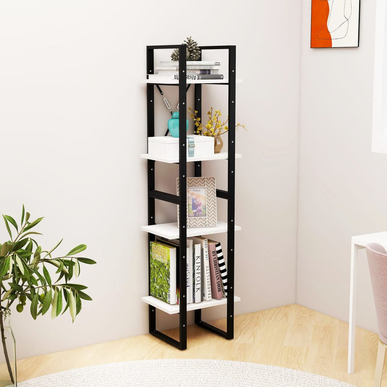 Boekenkast met 4 schappen 40x30x140 cm massief grenenhout MeubelReus