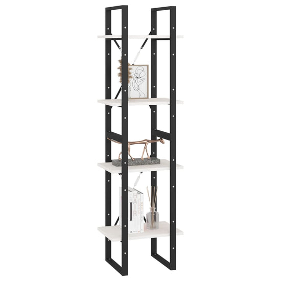 Boekenkast met 4 schappen 40x30x140 cm massief grenenhout MeubelReus