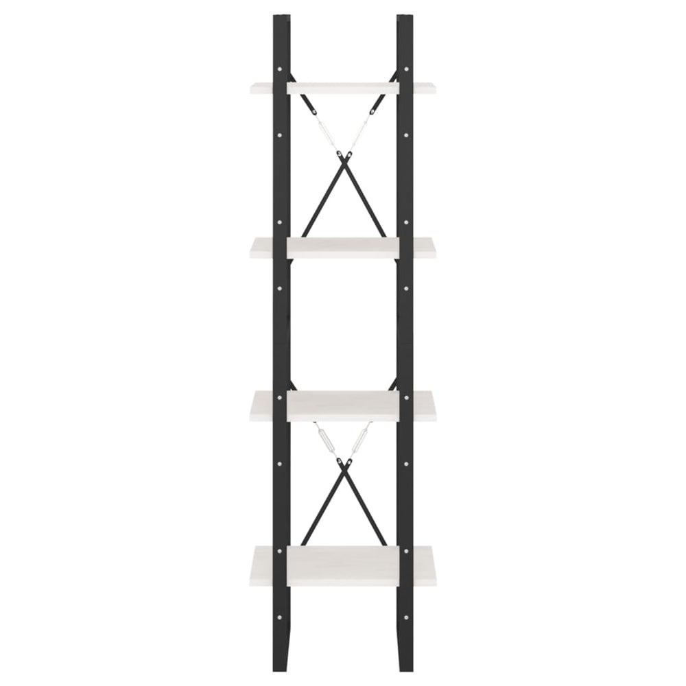 Boekenkast met 4 schappen 40x30x140 cm massief grenenhout MeubelReus