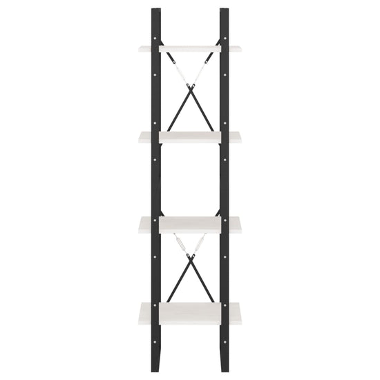 Boekenkast met 4 schappen 40x30x140 cm massief grenenhout MeubelReus