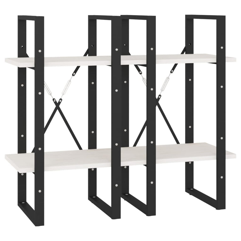 Boekenkast met 4 schappen 40x30x140 cm massief grenenhout MeubelReus