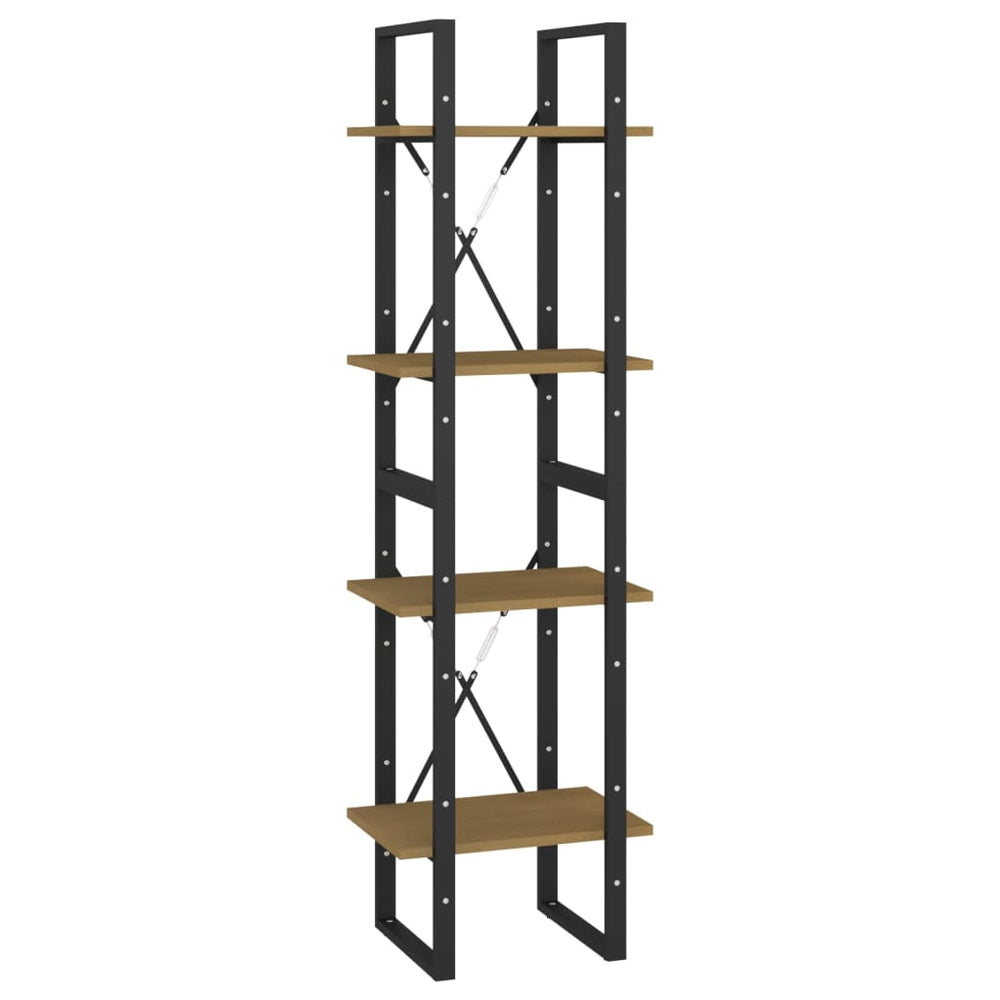 Boekenkast met 4 schappen 40x30x140 cm massief grenenhout MeubelReus