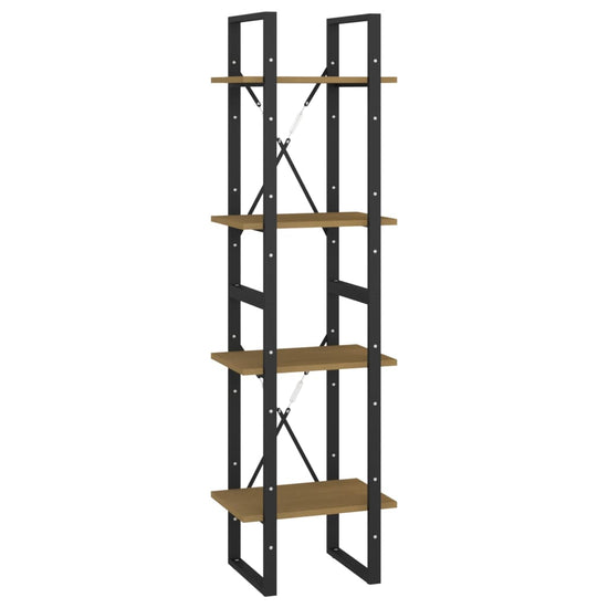 Boekenkast met 4 schappen 40x30x140 cm massief grenenhout MeubelReus