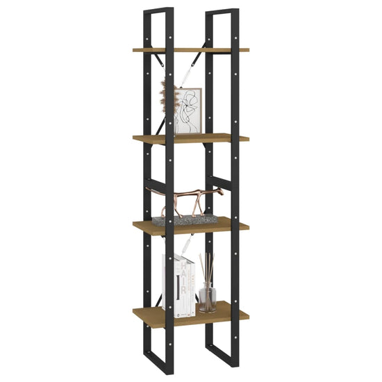 Boekenkast met 4 schappen 40x30x140 cm massief grenenhout MeubelReus