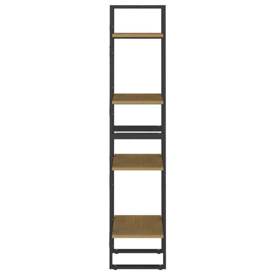 Boekenkast met 4 schappen 40x30x140 cm massief grenenhout MeubelReus