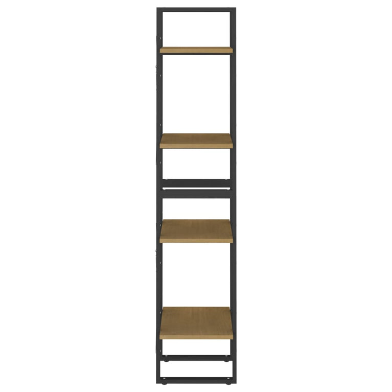 Boekenkast met 4 schappen 40x30x140 cm massief grenenhout MeubelReus