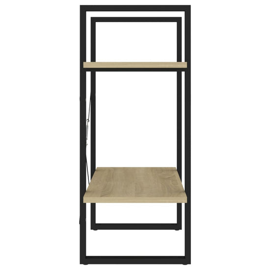 Boekenkast met 2 schappen 60x30x70 cm spaanplaat sonoma eiken MeubelReus