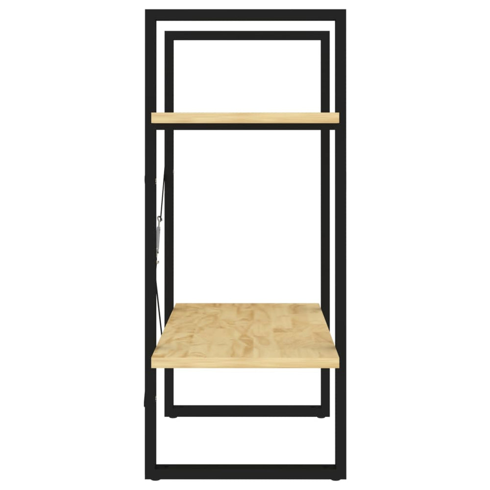 Boekenkast met 2 schappen 60x30x70 cm massief grenenhout MeubelReus