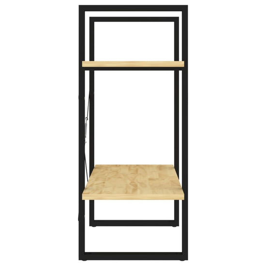 Boekenkast met 2 schappen 60x30x70 cm massief grenenhout MeubelReus