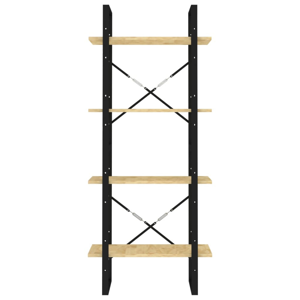 Boekenkast met 4 schappen 60x30x140 cm massief grenenhout MeubelReus