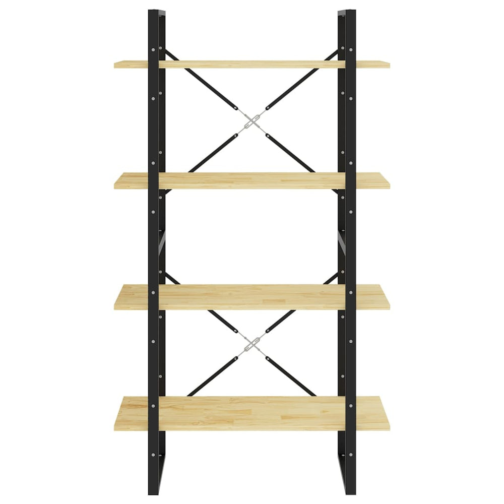 Boekenkast met 4 schappen 80x30x140 cm massief grenenhout MeubelReus