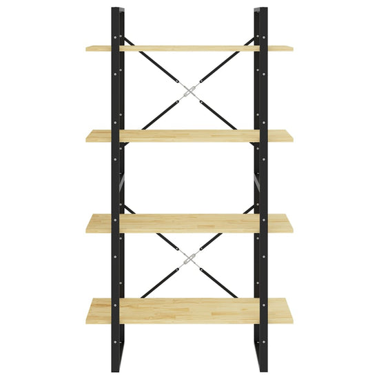 Boekenkast met 4 schappen 80x30x140 cm massief grenenhout MeubelReus