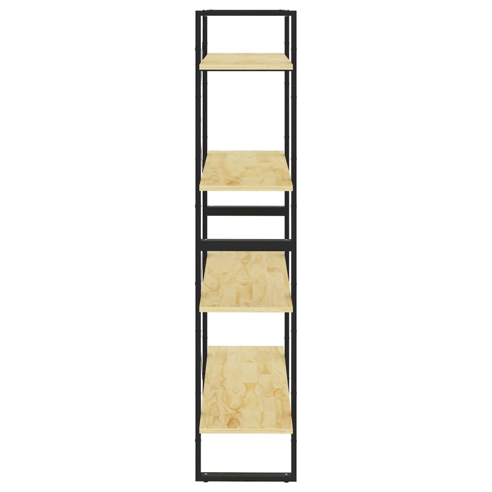 Boekenkast met 4 schappen 80x30x140 cm massief grenenhout MeubelReus