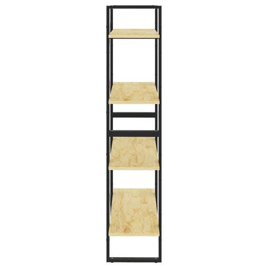 Boekenkast met 4 schappen 80x30x140 cm massief grenenhout MeubelReus