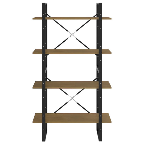 Boekenkast met 4 schappen 80x30x140 cm massief grenenhout MeubelReus