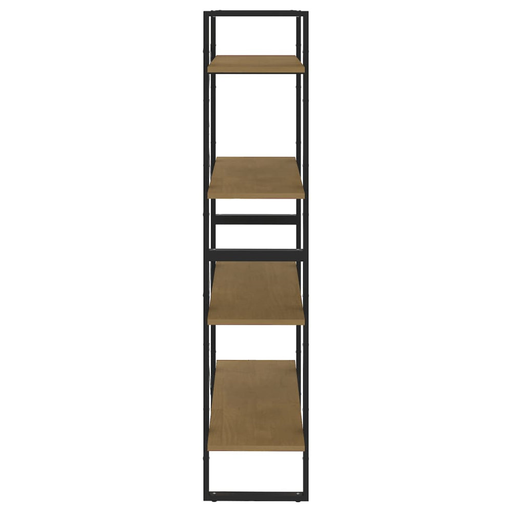 Boekenkast met 4 schappen 80x30x140 cm massief grenenhout MeubelReus
