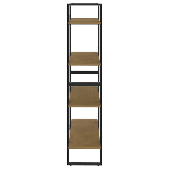 Boekenkast met 4 schappen 80x30x140 cm massief grenenhout MeubelReus