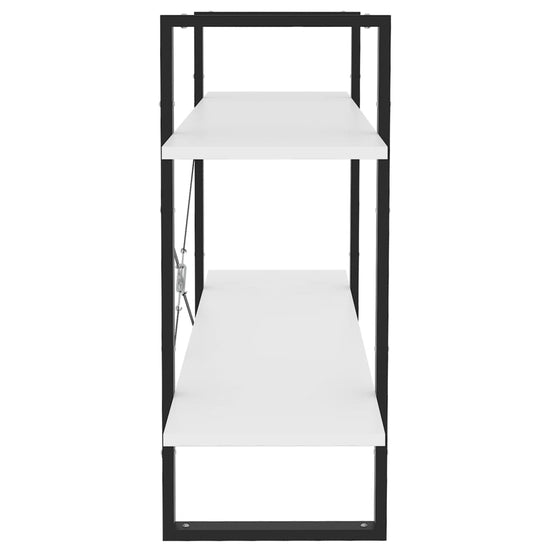 Boekenkast met 2 schappen 100x30x70 cm spaanplaat wit MeubelReus