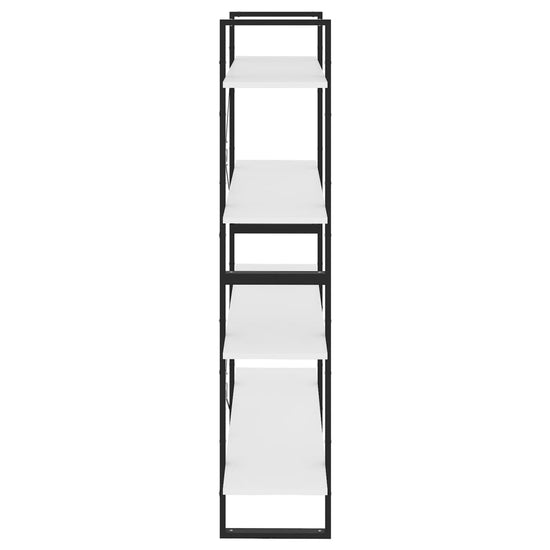Boekenkast met 4 schappen 100x30x140 cm spaanplaat wit MeubelReus