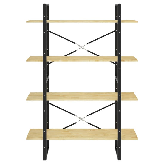 Boekenkast met 4 schappen 100x30x140 cm massief grenenhout MeubelReus