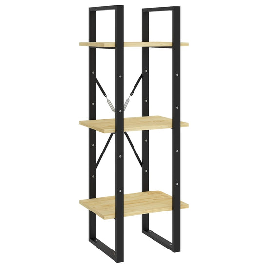 Boekenkast met 3 schappen 40x30x105 cm massief grenenhout MeubelReus
